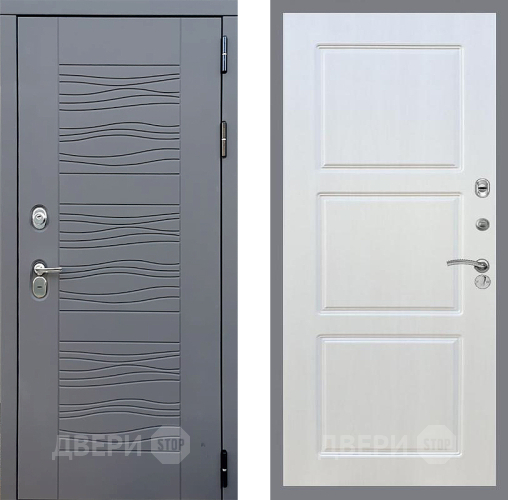 Входная металлическая Дверь Стоп СКАНДИ ФЛ-3 Лиственница беж в Черноголовке