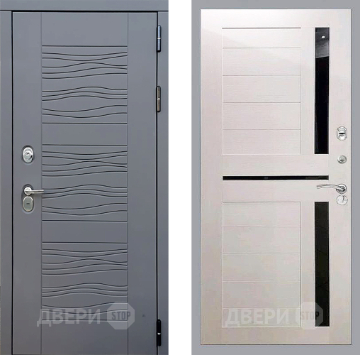 Входная металлическая Дверь Стоп СКАНДИ СБ-18 Лиственница беж в Черноголовке