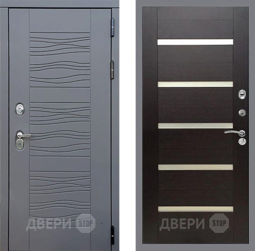 Входная металлическая Дверь Стоп СКАНДИ СБ-14 венге поперечный в Черноголовке