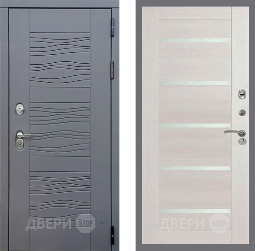 Входная металлическая Дверь Стоп СКАНДИ СБ-14 Лиственница беж в Черноголовке