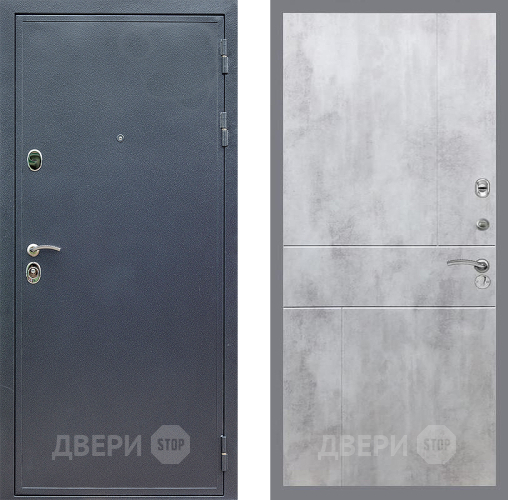 Входная металлическая Дверь Стоп СИЛЬВЕР ФЛ-290 Бетон светлый в Черноголовке