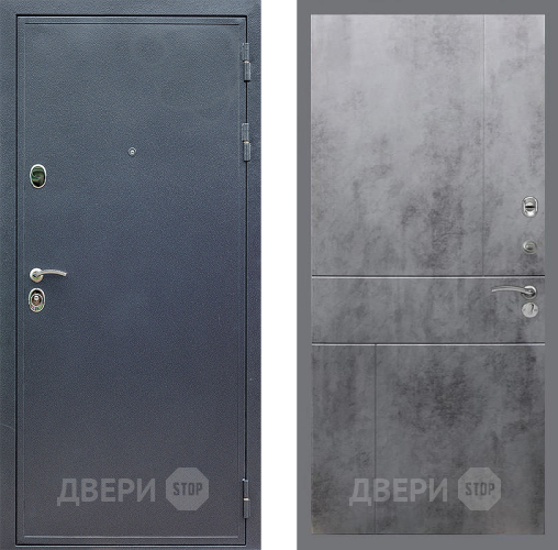 Входная металлическая Дверь Стоп СИЛЬВЕР ФЛ-290 Бетон темный в Черноголовке