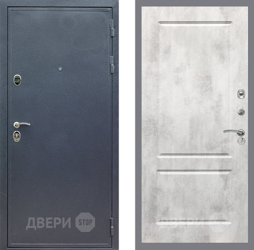 Входная металлическая Дверь Стоп СИЛЬВЕР ФЛ-117 Бетон светлый в Черноголовке