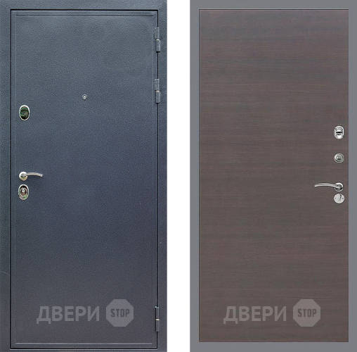 Входная металлическая Дверь Стоп СИЛЬВЕР Гладкая венге поперечный в Черноголовке