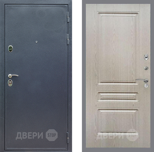 Входная металлическая Дверь Стоп СИЛЬВЕР ФЛ-243 Беленый дуб в Черноголовке