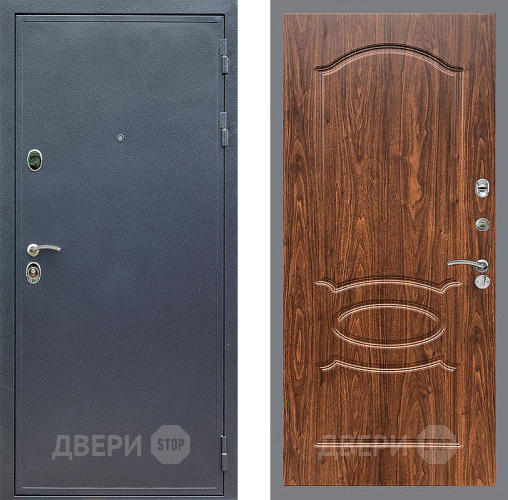 Дверь Стоп СИЛЬВЕР ФЛ-128 орех тисненый в Черноголовке