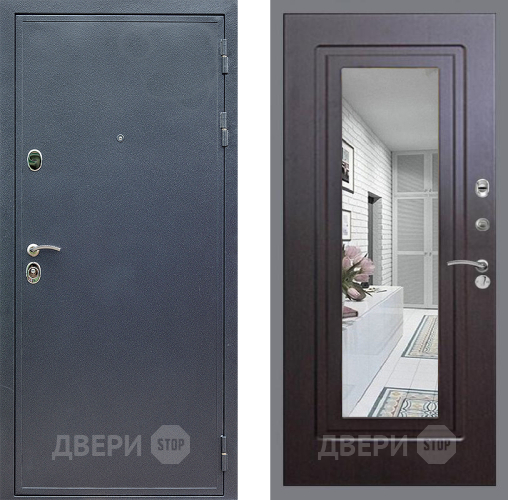 Дверь Стоп СИЛЬВЕР Зеркало ФЛ-120 Венге в Черноголовке
