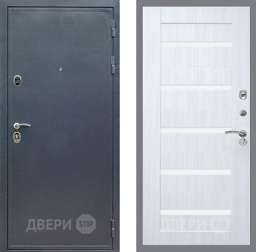Входная металлическая Дверь Стоп СИЛЬВЕР СБ-14 Сандал белый в Черноголовке