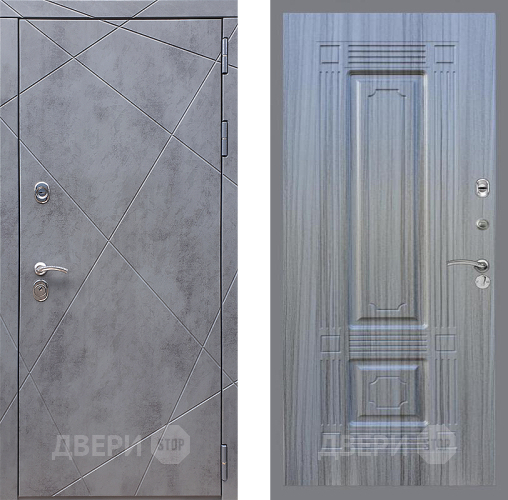 Входная металлическая Дверь Стоп Лучи ФЛ-2 Сандал грей в Черноголовке