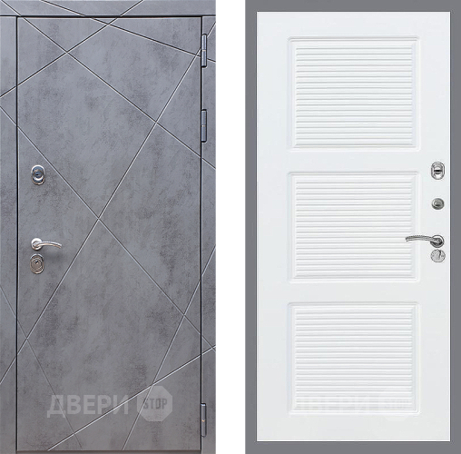 Входная металлическая Дверь Стоп Лучи ФЛ-1 Силк Сноу в Черноголовке