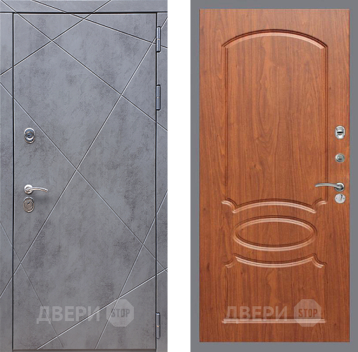 Входная металлическая Дверь Стоп Лучи ФЛ-128 Береза мореная в Черноголовке