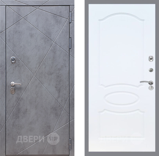 Дверь Стоп Лучи ФЛ-128 Белый ясень в Черноголовке