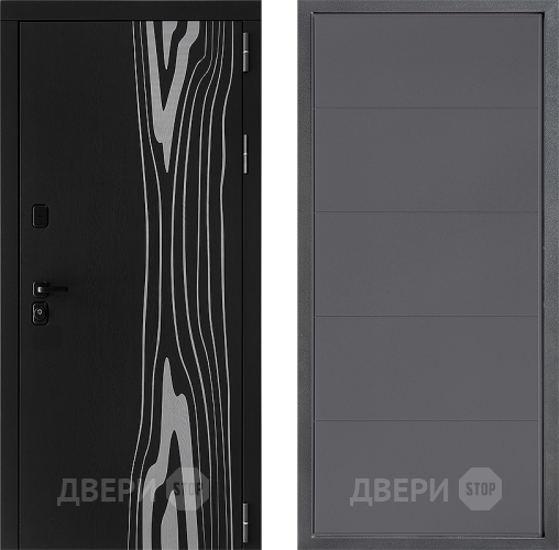 Входная металлическая Дверь Дверной континент ДК-12 ФЛ-649 Графит софт в Черноголовке