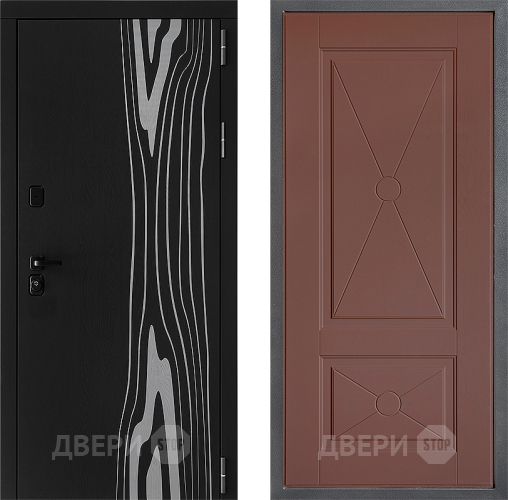Дверь Дверной континент ДК-12 ФЛ-617 Ясень шоколадный в Черноголовке