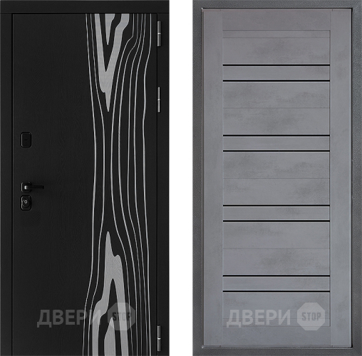 Входная металлическая Дверь Дверной континент ДК-12 ФЛ-49 Бетон серый в Черноголовке