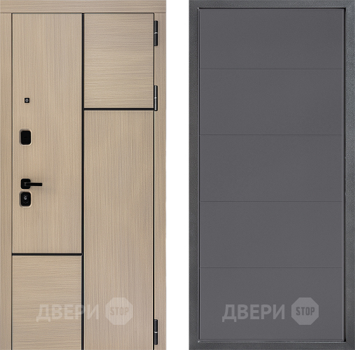 Входная металлическая Дверь Дверной континент ДК-14 ФЛ-649 Графит софт в Черноголовке
