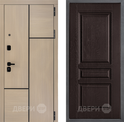 Входная металлическая Дверь Дверной континент ДК-14 ФЛ-243 Дуб шоколадный в Черноголовке