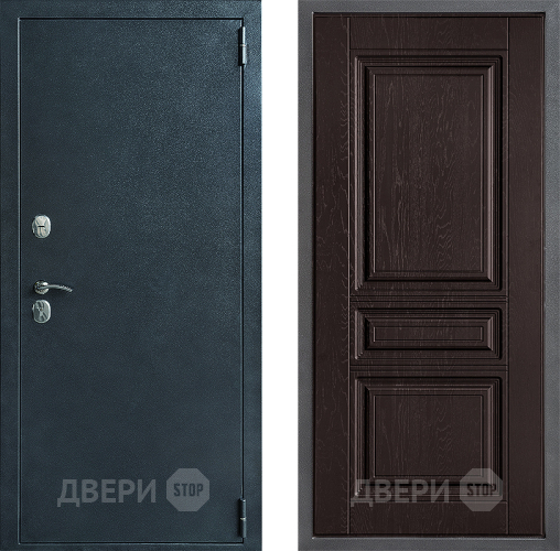 Входная металлическая Дверь Дверной континент ДК-70 Дизайн ФЛ-243 Дуб шоколадный в Черноголовке