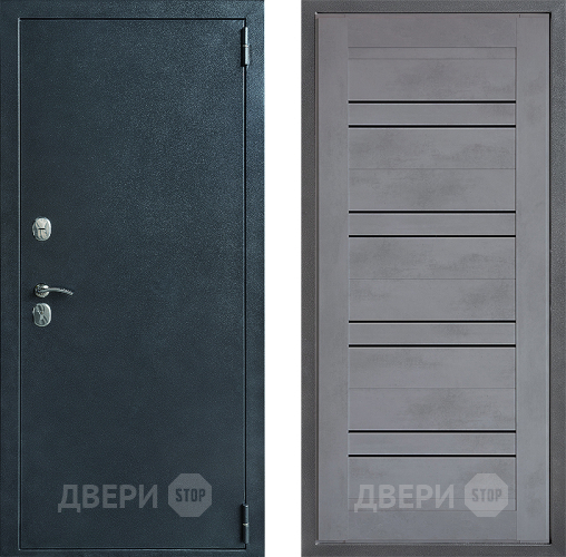 Входная металлическая Дверь Дверной континент ДК-70 Дизайн ФЛ-49 Бетон серый в Черноголовке