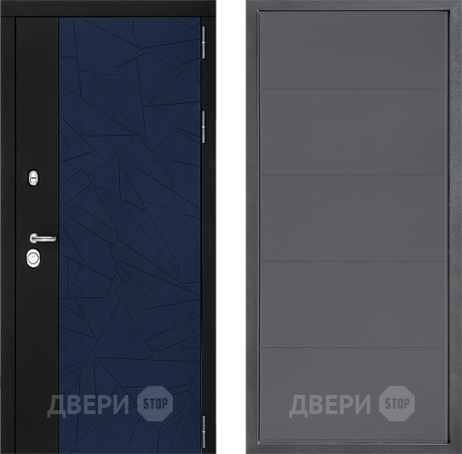 Входная металлическая Дверь Дверной континент ДК-9 ФЛ-649 Графит софт в Черноголовке