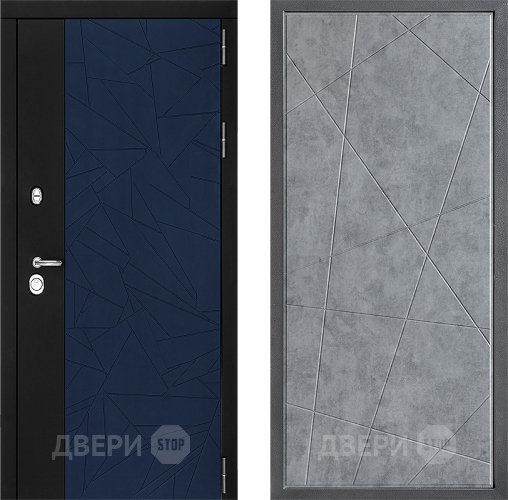 Входная металлическая Дверь Дверной континент ДК-9 ФЛ-655 Бетон серый в Черноголовке