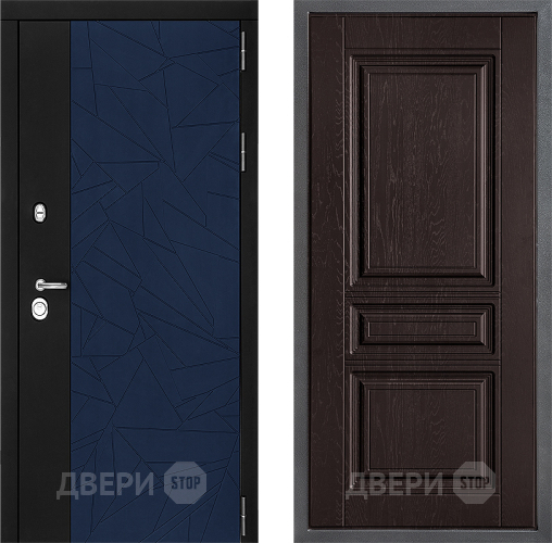 Входная металлическая Дверь Дверной континент ДК-9 ФЛ-243 Дуб шоколадный в Черноголовке