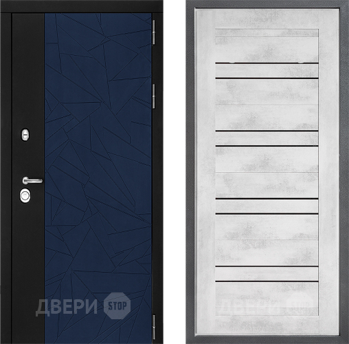 Входная металлическая Дверь Дверной континент ДК-9 ФЛ-49 Бетон снежный в Черноголовке