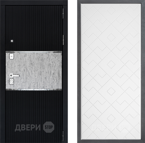 Входная металлическая Дверь Дверной континент ДК-13 ФЛ-Тиффани Белый софт в Черноголовке