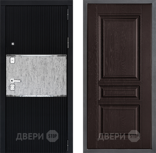 Входная металлическая Дверь Дверной континент ДК-13 ФЛ-243 Дуб шоколадный в Черноголовке