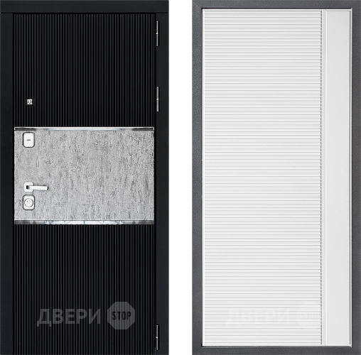 Входная металлическая Дверь Дверной континент ДК-13 ФЛ-757 Белое Стекло Софт милк в Черноголовке