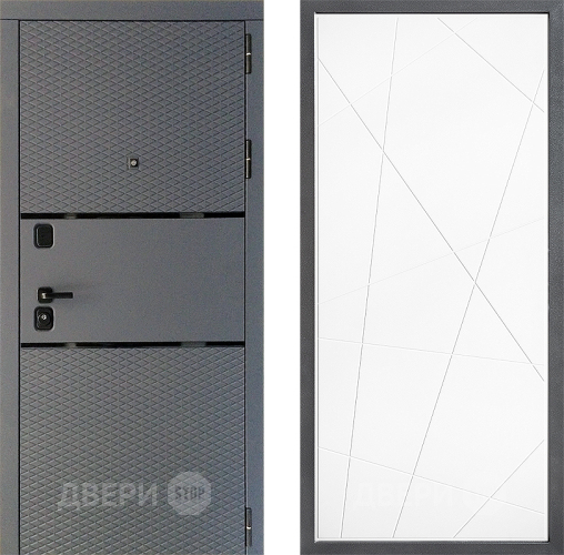 Дверь Дверной континент Диамант Дизайн ФЛ-655 Белый софт в Черноголовке