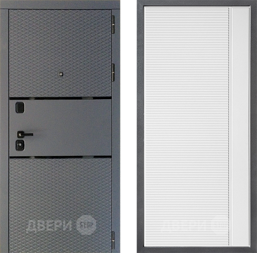 Дверь Дверной континент Диамант Дизайн ФЛ-757 Белое Стекло Софт милк в Черноголовке