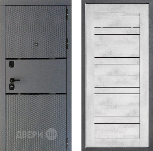 Входная металлическая Дверь Дверной континент Диамант Дизайн ФЛ-49 Бетон снежный в Черноголовке