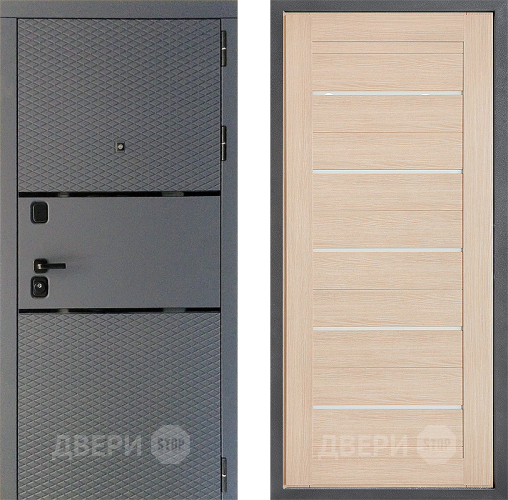 Входная металлическая Дверь Дверной континент Диамант Дизайн ФЛ-46 Капучино в Черноголовке