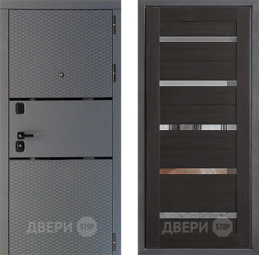 Входная металлическая Дверь Дверной континент Диамант Дизайн ФЛ-47 Венге в Черноголовке