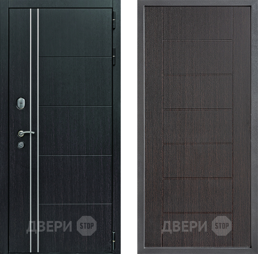 Входная металлическая Дверь Дверной континент Теплолюкс Дизайн ФЛ-Лайн Венге в Черноголовке