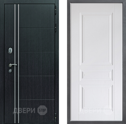 Входная металлическая Дверь Дверной континент Теплолюкс Дизайн ФЛ-243 Альберо Браш серебро в Черноголовке