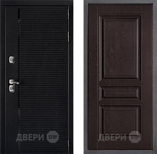 Входная металлическая Дверь Дверной континент ДК-1 ФЛ-243 Дуб шоколадный в Черноголовке