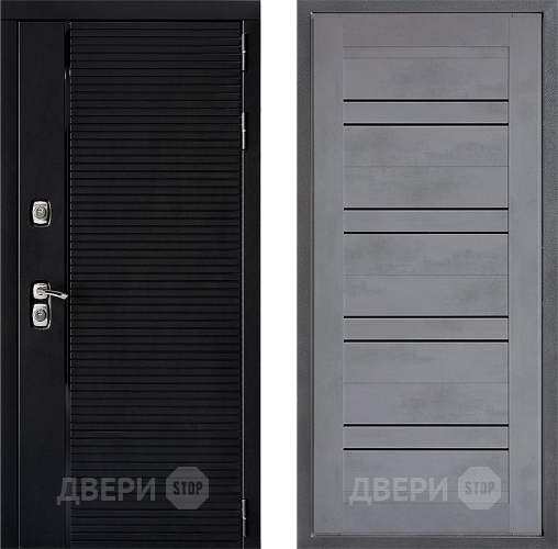 Входная металлическая Дверь Дверной континент ДК-1 ФЛ-49 Бетон серый в Черноголовке