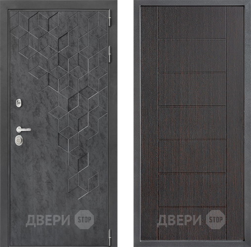 Входная металлическая Дверь Дверной континент ДК-3/713 ФЛ-Лайн Венге в Черноголовке