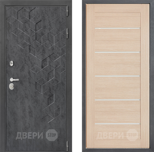 Входная металлическая Дверь Дверной континент ДК-3/713 ФЛ-46 Капучино в Черноголовке