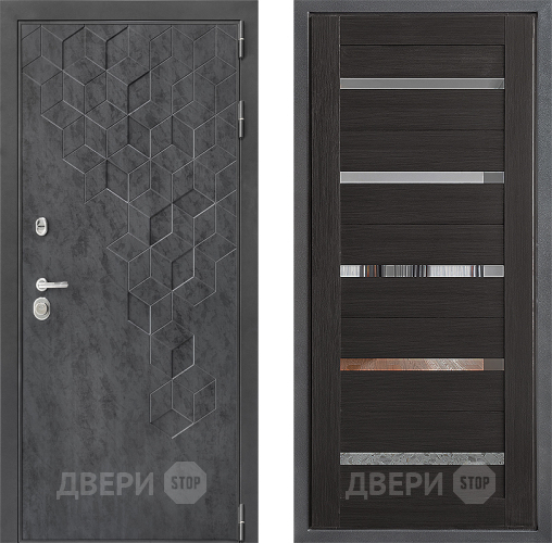 Входная металлическая Дверь Дверной континент ДК-3/713 ФЛ-47 Венге в Черноголовке
