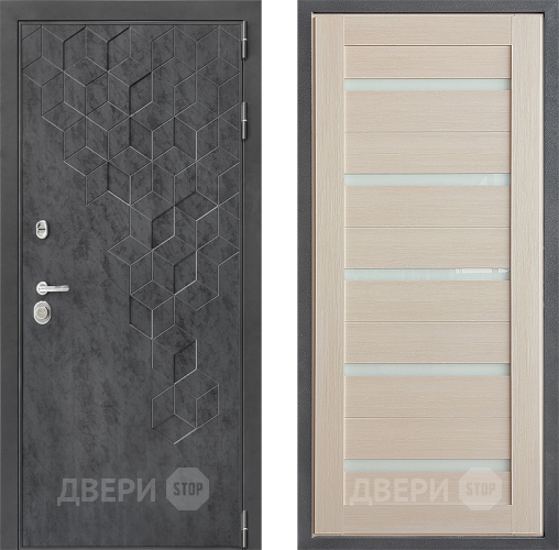 Входная металлическая Дверь Дверной континент ДК-3/713 ФЛ-47 Лиственница белая в Черноголовке