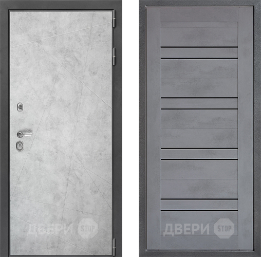 Дверь Дверной континент ДК-3/743 ФЛ-49 Бетон серый в Черноголовке