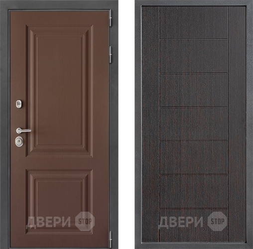 Входная металлическая Дверь Дверной континент ДК-3/729 ФЛ-Лайн Венге в Черноголовке