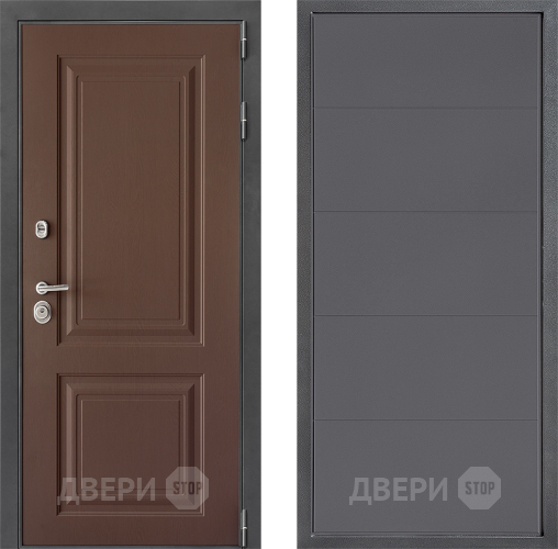 Входная металлическая Дверь Дверной континент ДК-3/729 ФЛ-649 Графит софт в Черноголовке