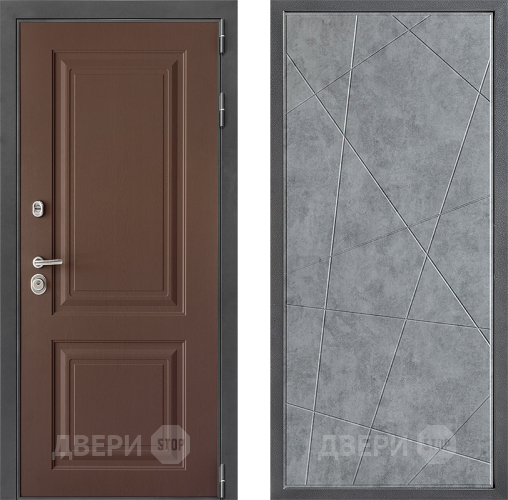 Входная металлическая Дверь Дверной континент ДК-3/729 ФЛ-655 Бетон серый в Черноголовке