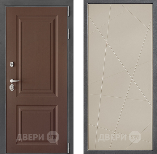 Входная металлическая Дверь Дверной континент ДК-3/729 ФЛ-655 Капучино в Черноголовке