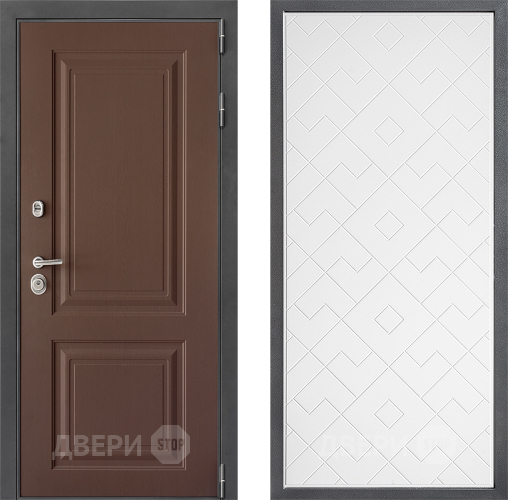 Дверь Дверной континент ДК-3/729 ФЛ-Тиффани Белый софт в Черноголовке