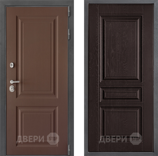 Входная металлическая Дверь Дверной континент ДК-3/729 ФЛ-243 Дуб шоколадный в Черноголовке